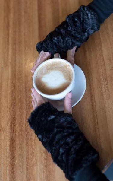 Fingerless / Texting Gloves, Reversible - Luxury Faux Fur in Highland (Limited Availability)