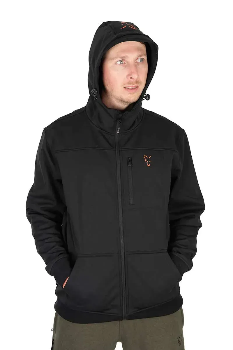 Fox Collection Soft Shell Jacket Black Orange