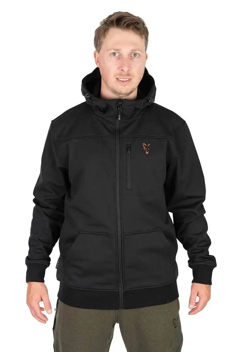 Fox Collection Soft Shell Jacket Black Orange