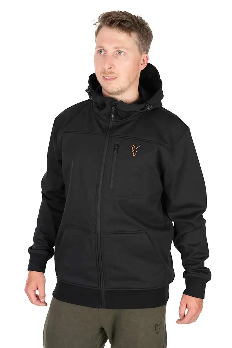 Fox Collection Soft Shell Jacket Black Orange