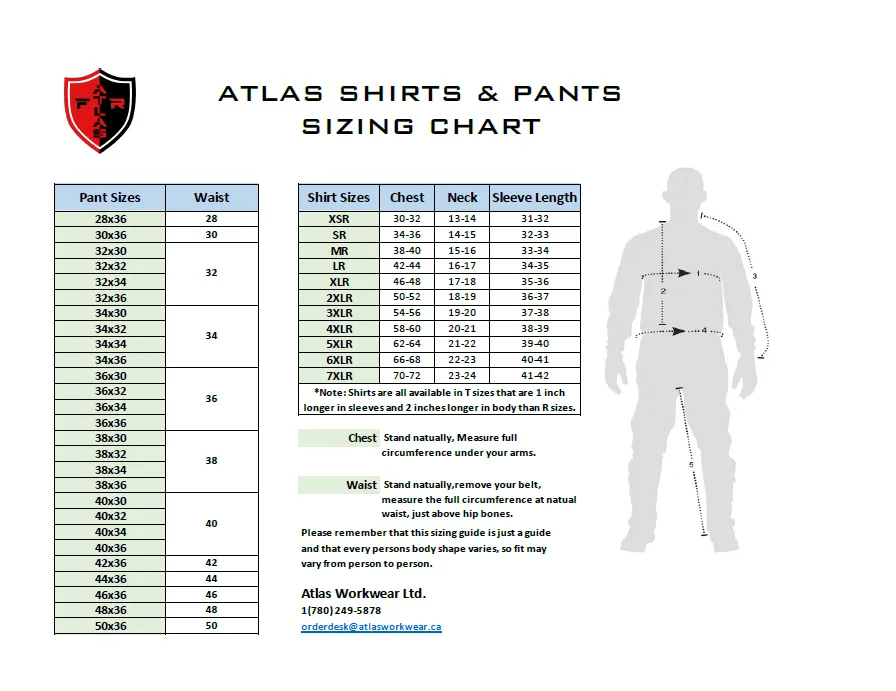 FR / Arc Flash Long Sleeve Henley Shirts w/Segmented Striping by Atlas Workwear - Style 4034