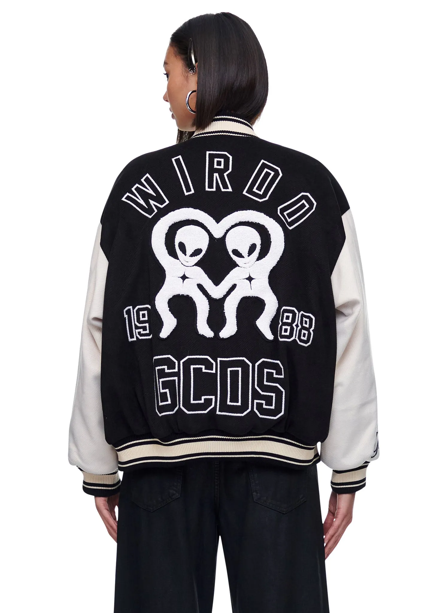 GCDS Wear Wirdo Varsity Bomber Jacket