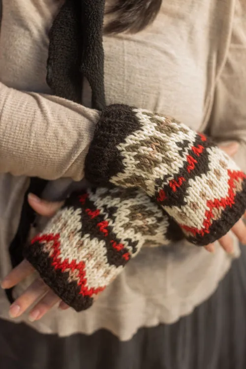 Geometric Wool Arm Warmers