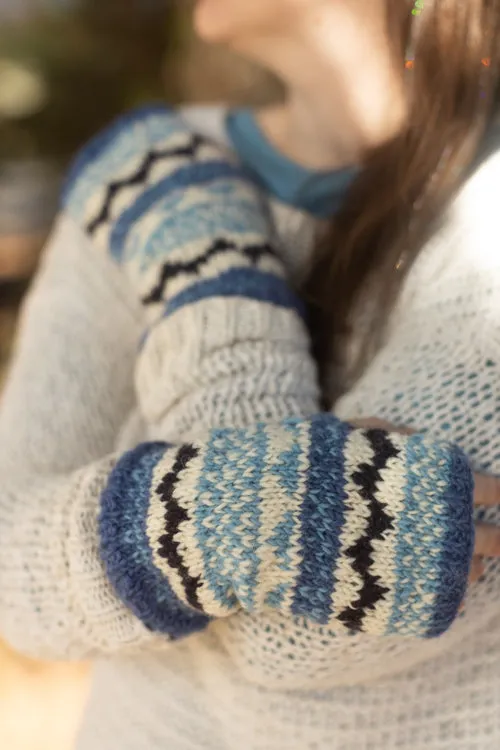 Geometric Wool Arm Warmers