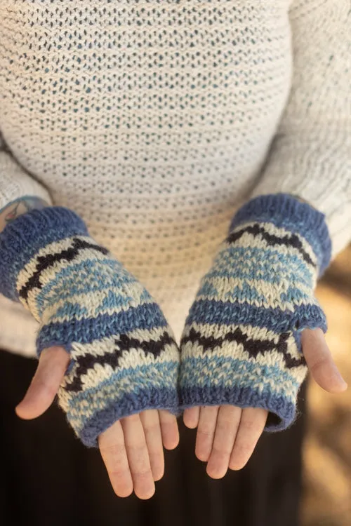 Geometric Wool Arm Warmers