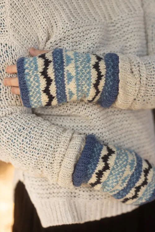 Geometric Wool Arm Warmers