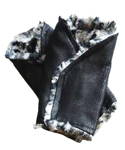 Hand Wrap - Vegan Leather Outback in Black With Assorted Faux Fur (Limited Availability)