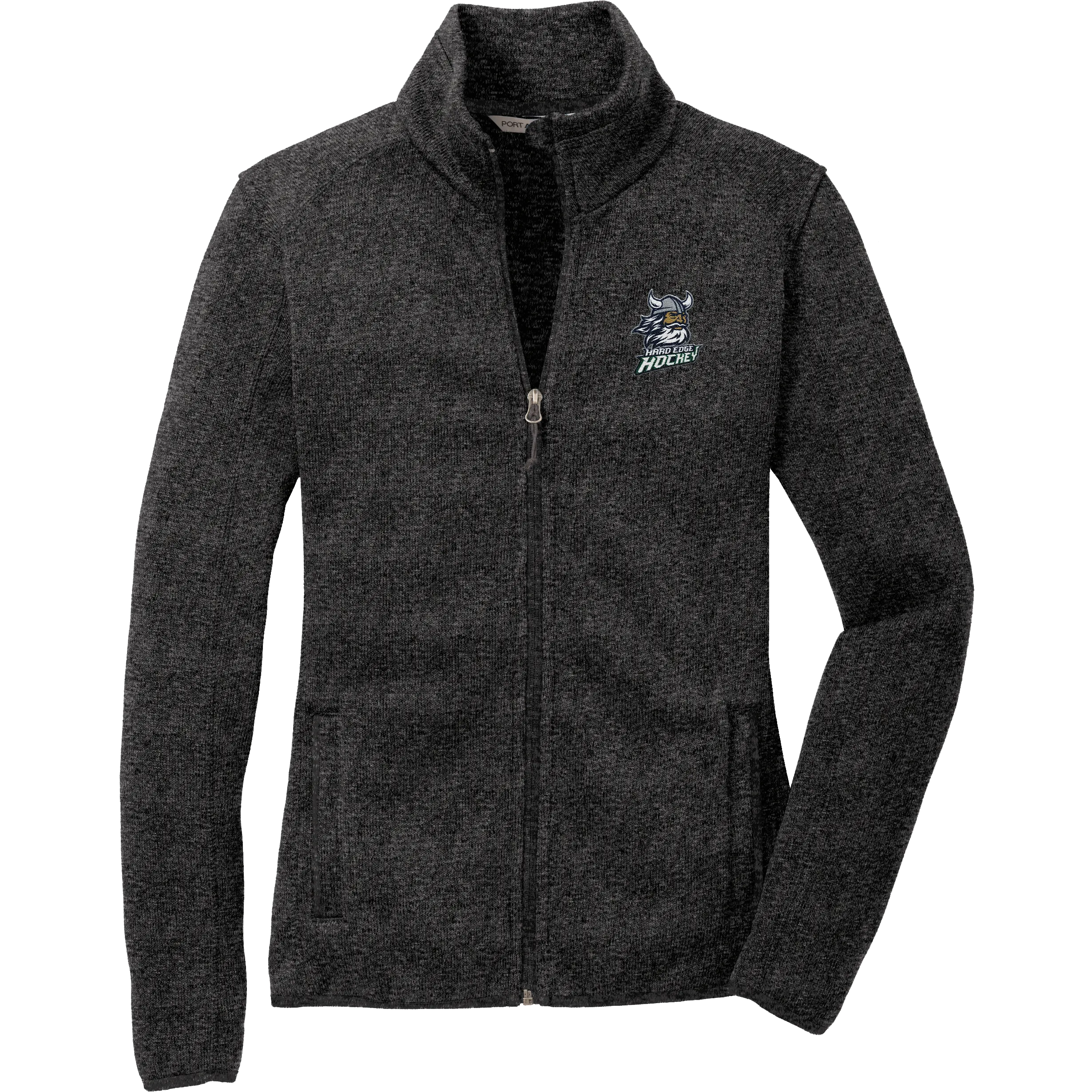 Hard Edge Hockey Ladies Sweater Fleece Jacket