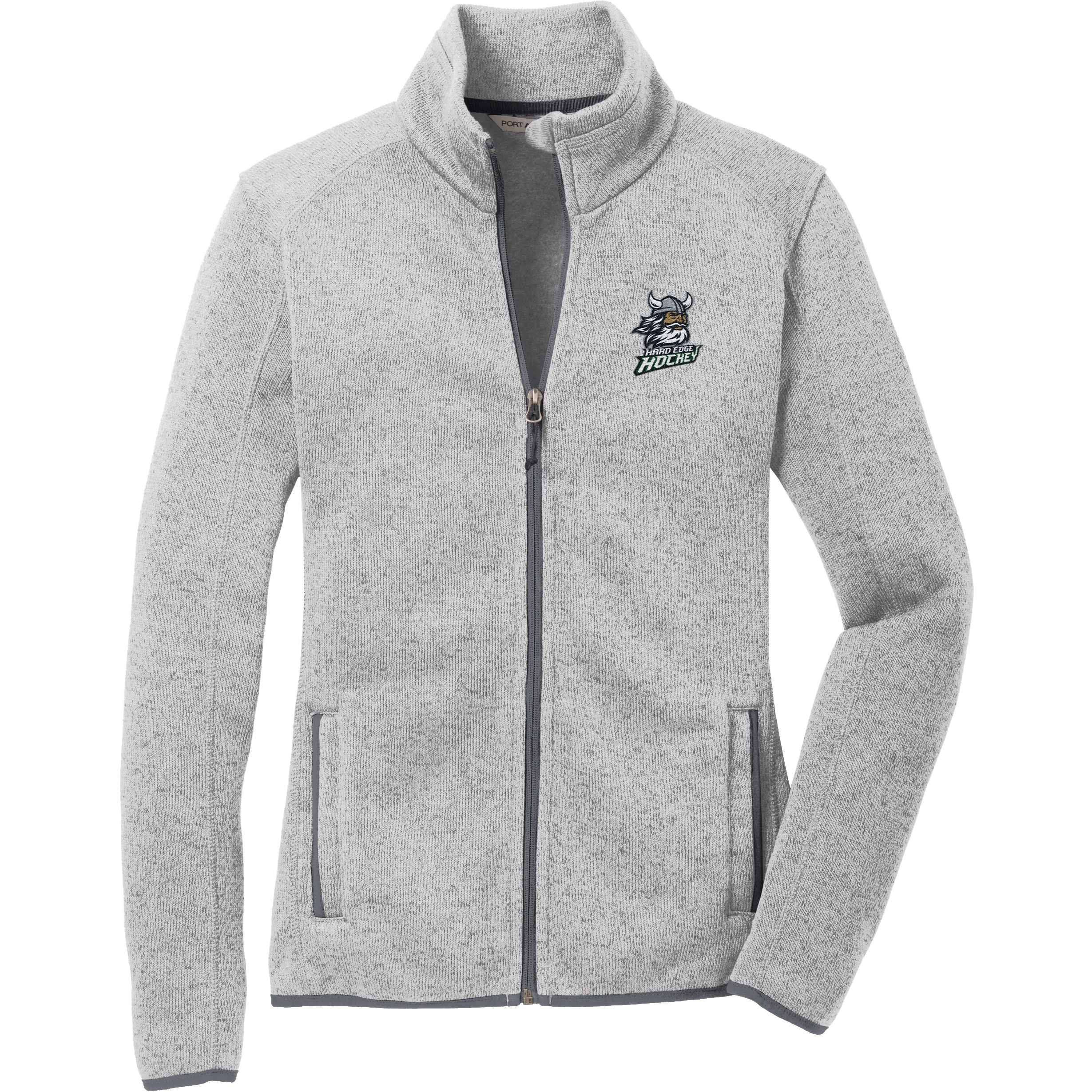 Hard Edge Hockey Ladies Sweater Fleece Jacket