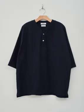 Henley Neck Shirt - Dark Navy