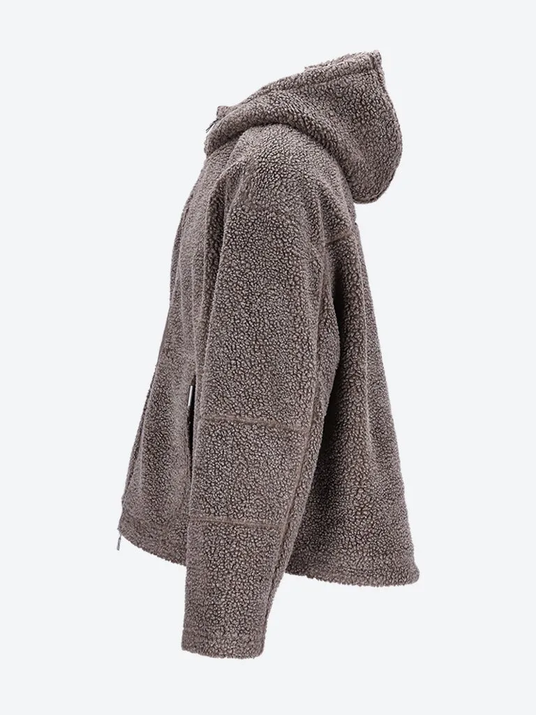 Hooded fleece jacket