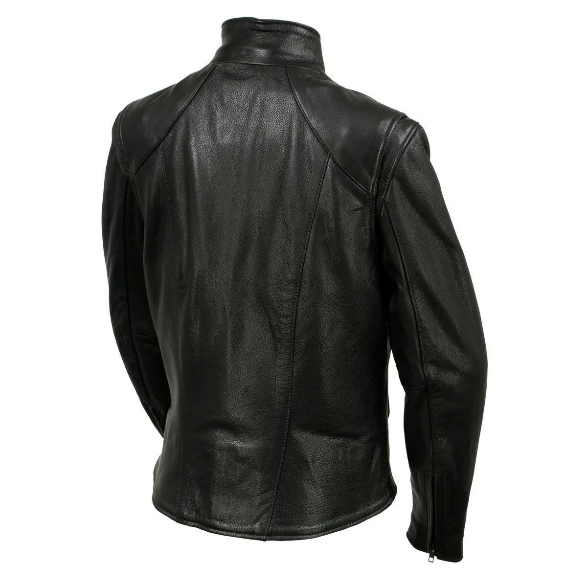 Hot Leathers JKL5003 USA Made Women's 'Serene' Black Clean Cut Premium Leather Jacket