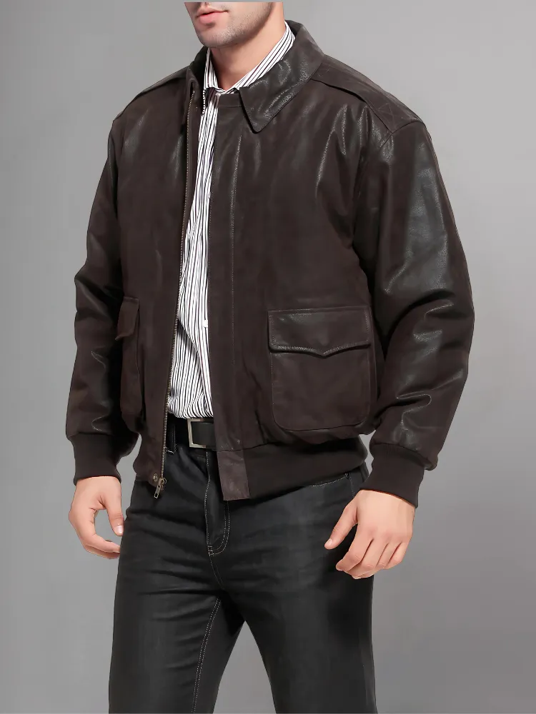 Iconic Reddish Brown A-2 Flight Jacket