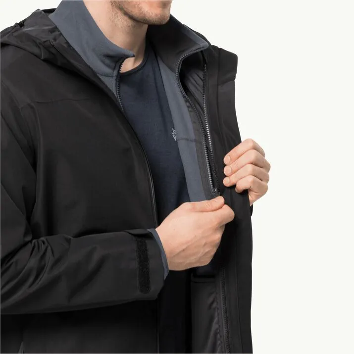 Jack Wolfskin Beilstein Men's Full Zip Fleece - Ebony