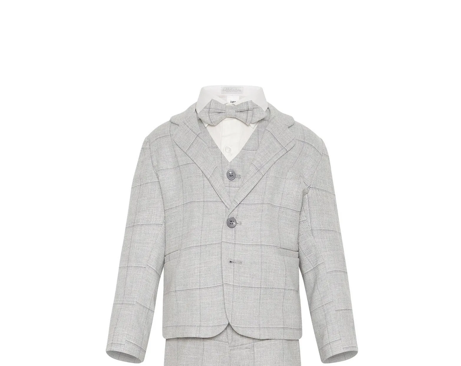 Kiddie Couture Grey Linen Jacket