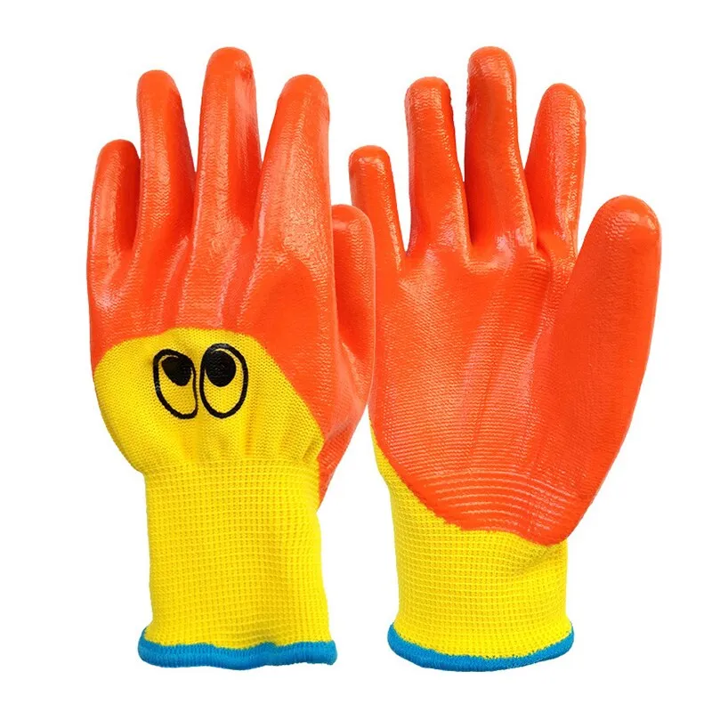 Kids Children Protective Gloves Durable Waterproof Garden Gloves Anti Bite Cut Collect Seashells Protector Planting Work Gadget