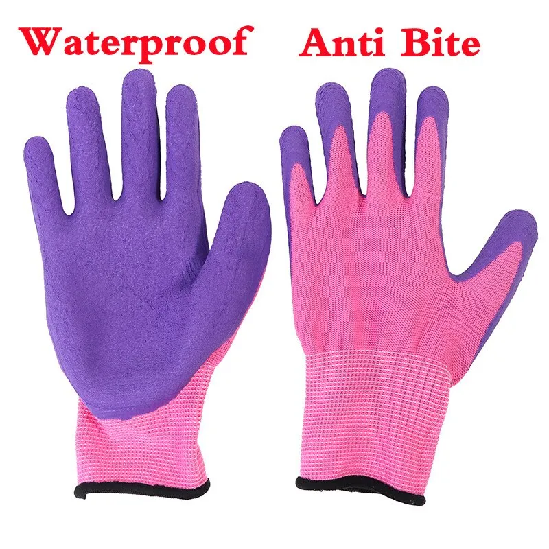 Kids Children Protective Gloves Durable Waterproof Garden Gloves Anti Bite Cut Collect Seashells Protector Planting Work Gadget