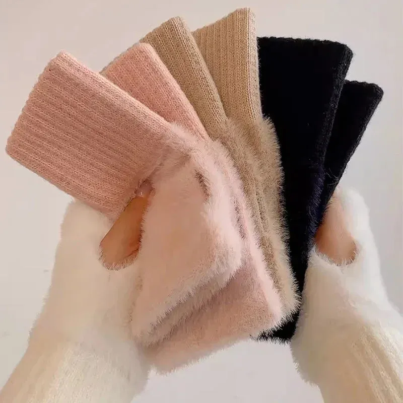 Knitted Fingerless Gloves