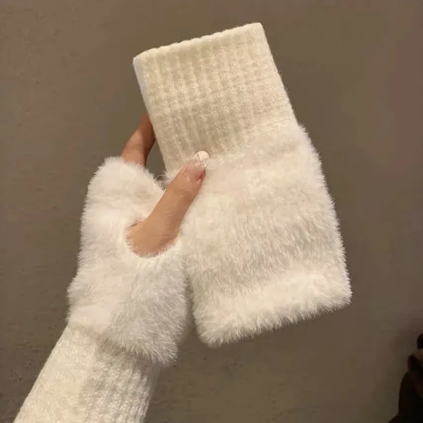 Knitted Fingerless Gloves