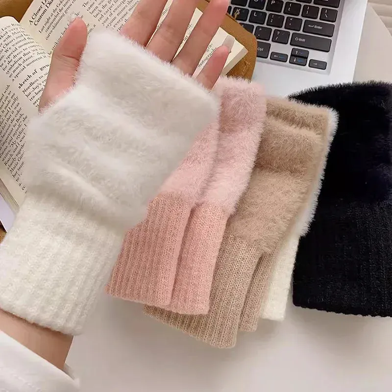 Knitted Fingerless Gloves