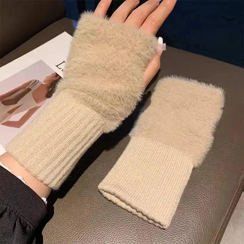 Knitted Fingerless Gloves