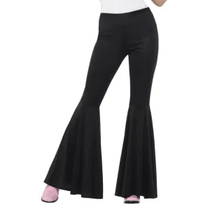 Ladies Black Flared Trousers