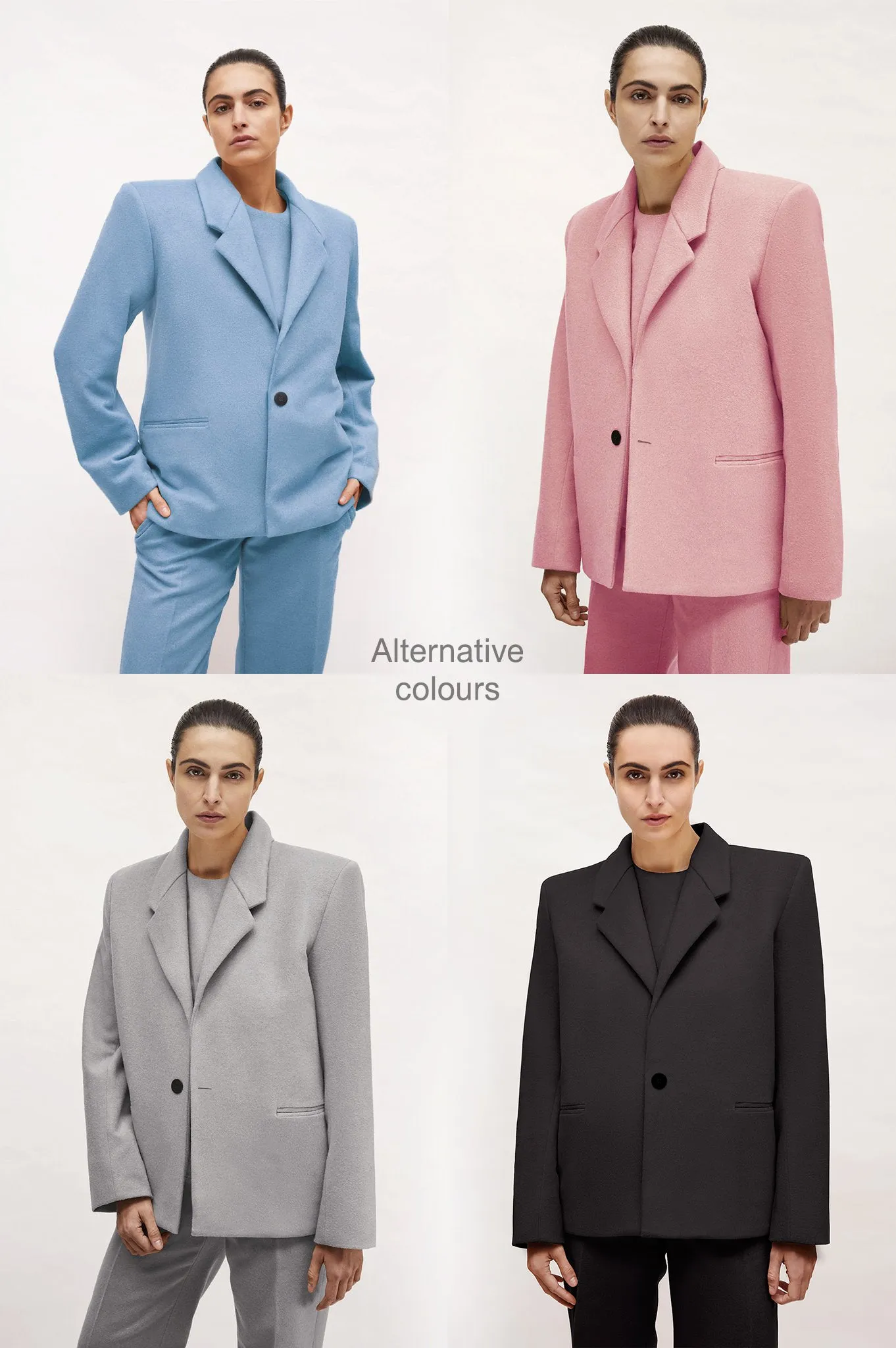 Light Blue or Pale Pink Wool "Dick Tracy" Jacket