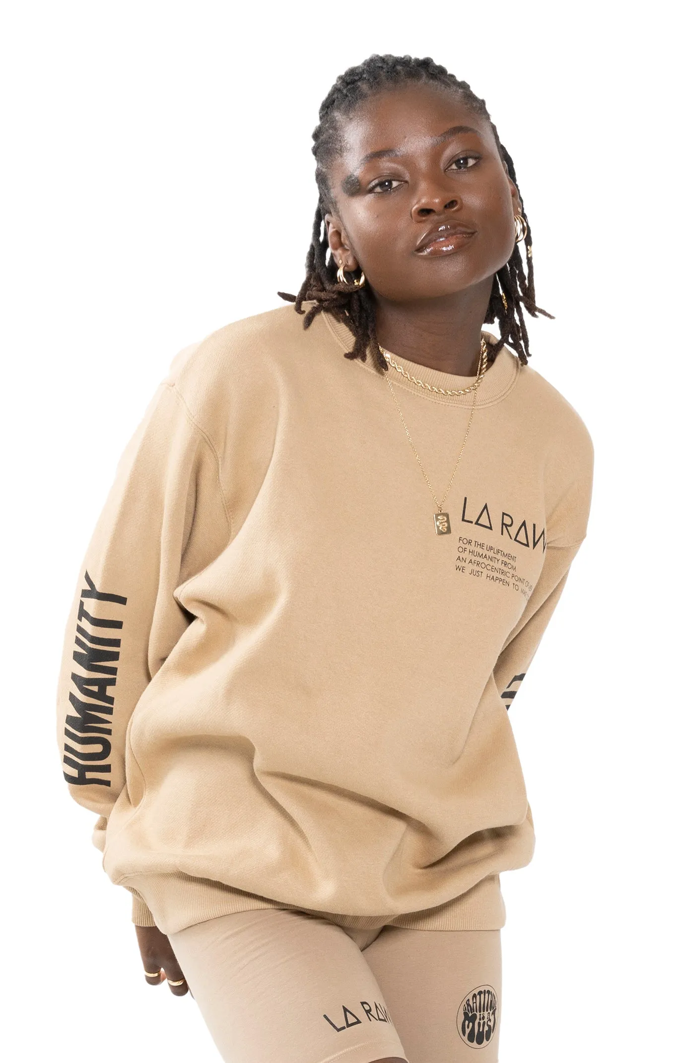 LOGO CREWNECK TAN