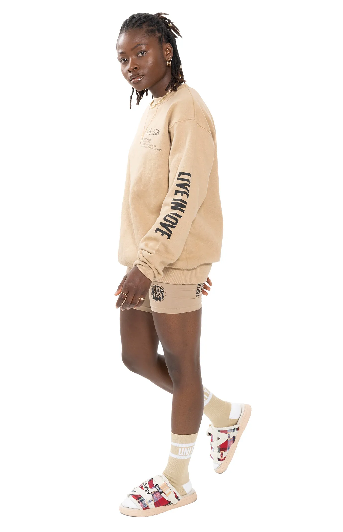 LOGO CREWNECK TAN