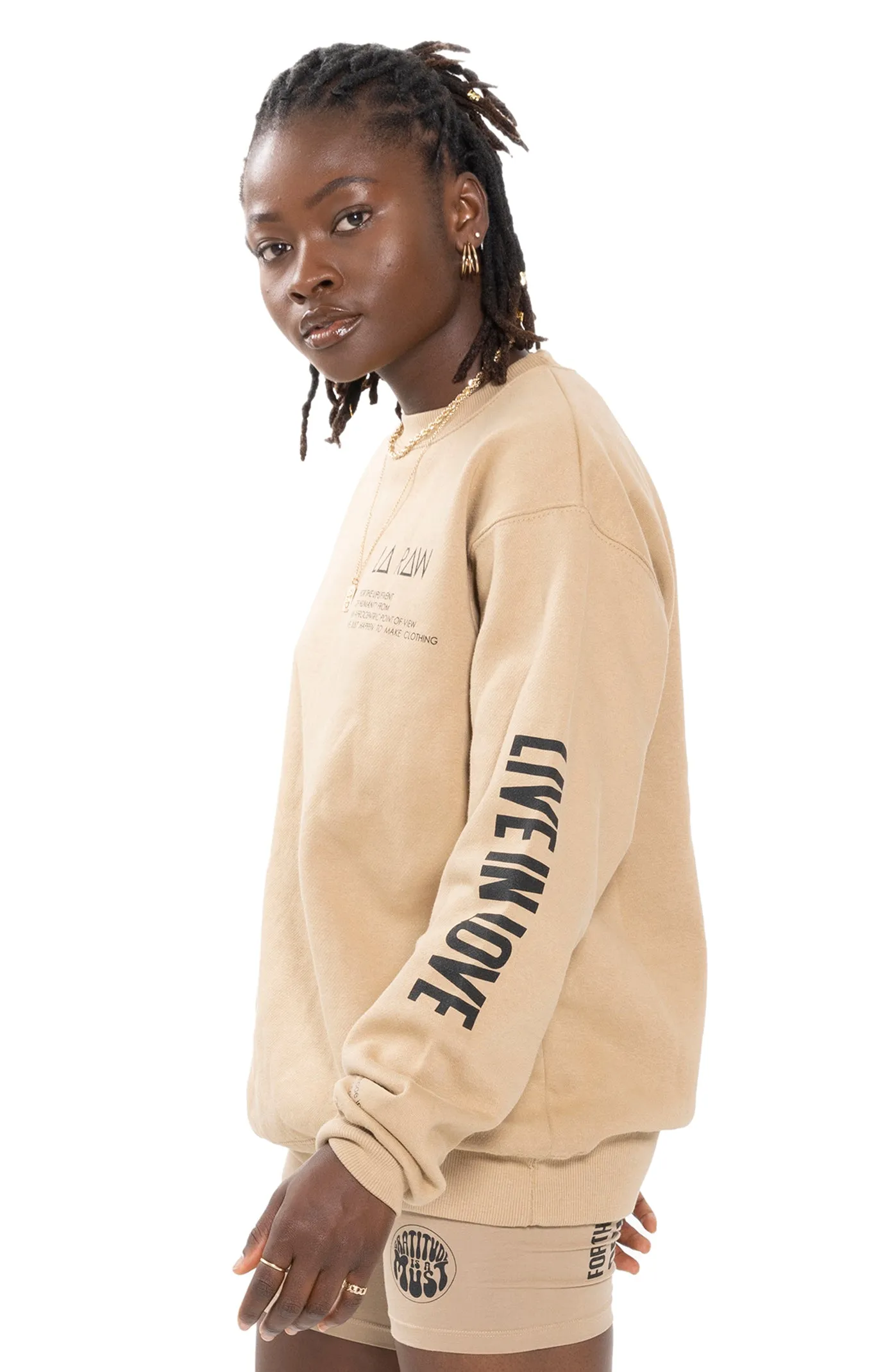 LOGO CREWNECK TAN