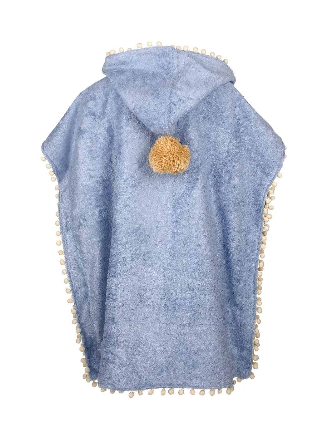 MALOX Light blue Poncho-Bathrobe for kids