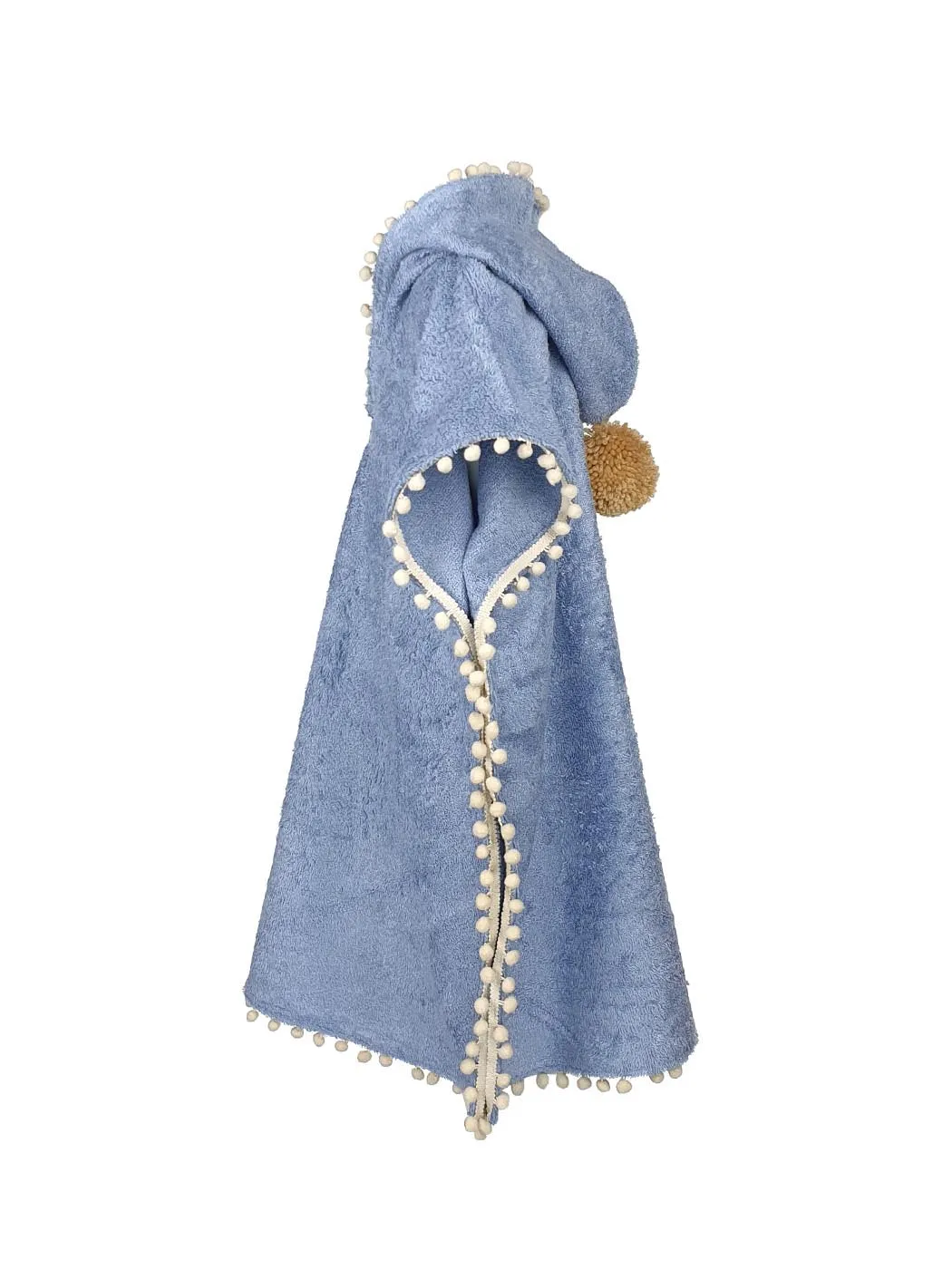 MALOX Light blue Poncho-Bathrobe for kids