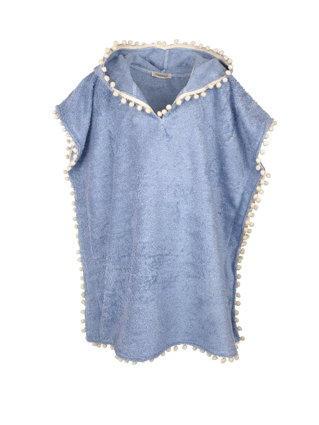 MALOX Light blue Poncho-Bathrobe for kids