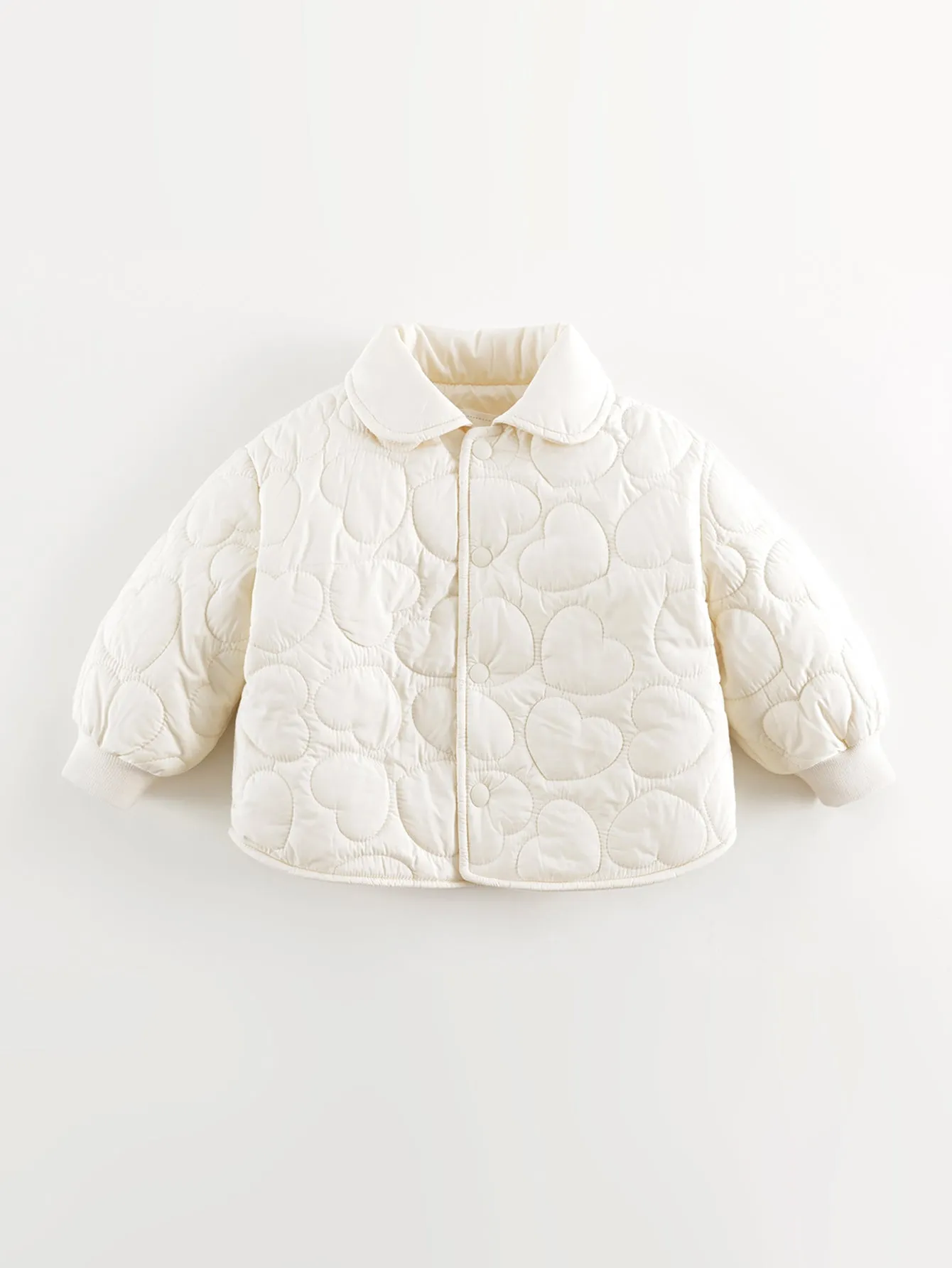 MARC & JANIE Girls Polar Fleece Quilted Lapel Jacket 241018