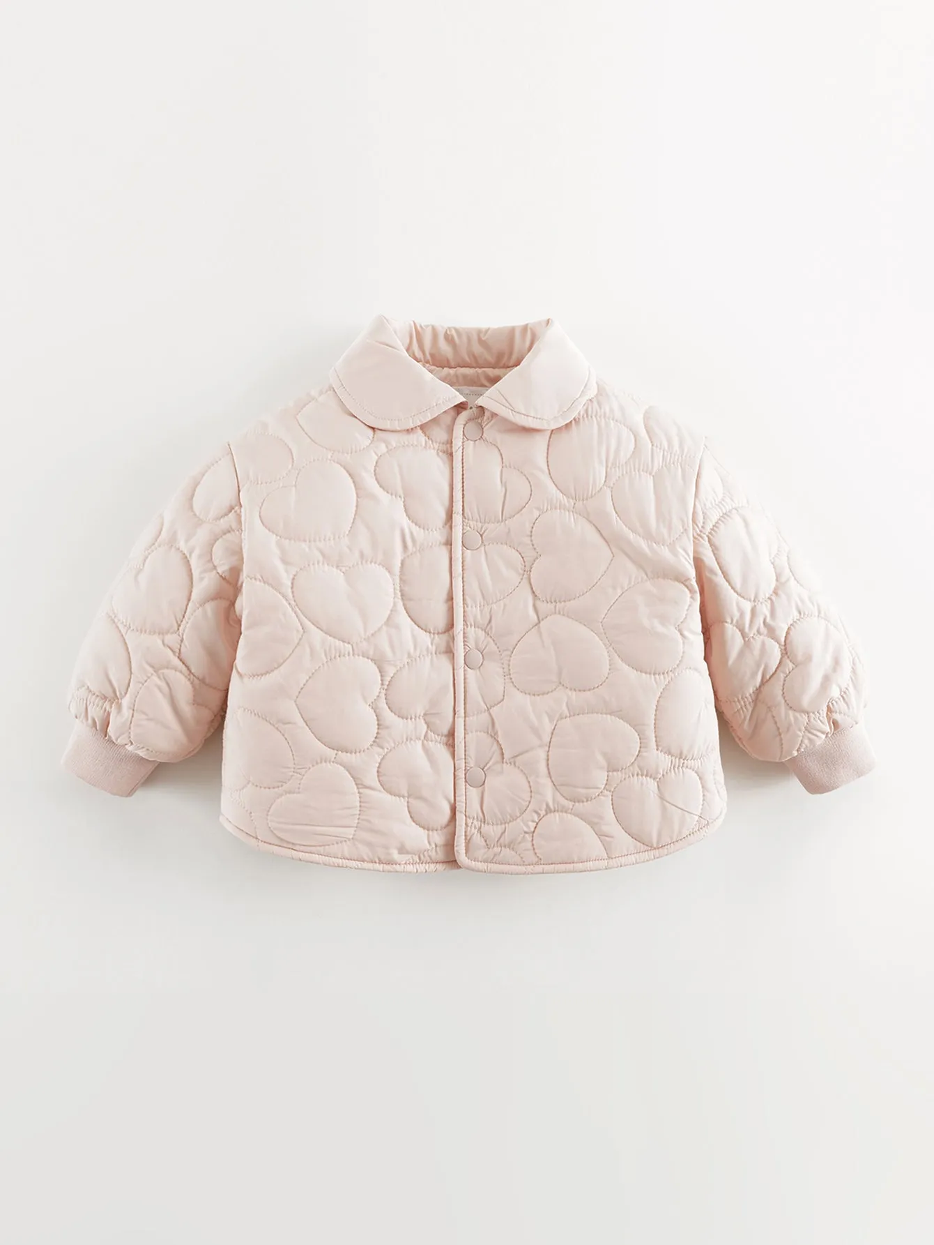 MARC & JANIE Girls Polar Fleece Quilted Lapel Jacket 241018