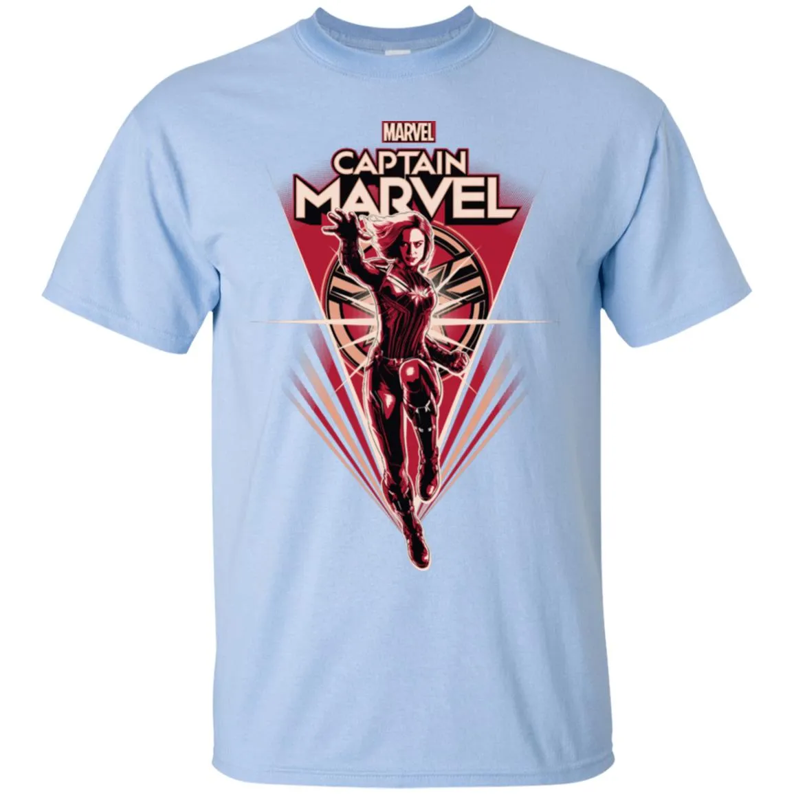 Marvel Captain Marvel Retro Style Flight Men Cotton T-Shirt