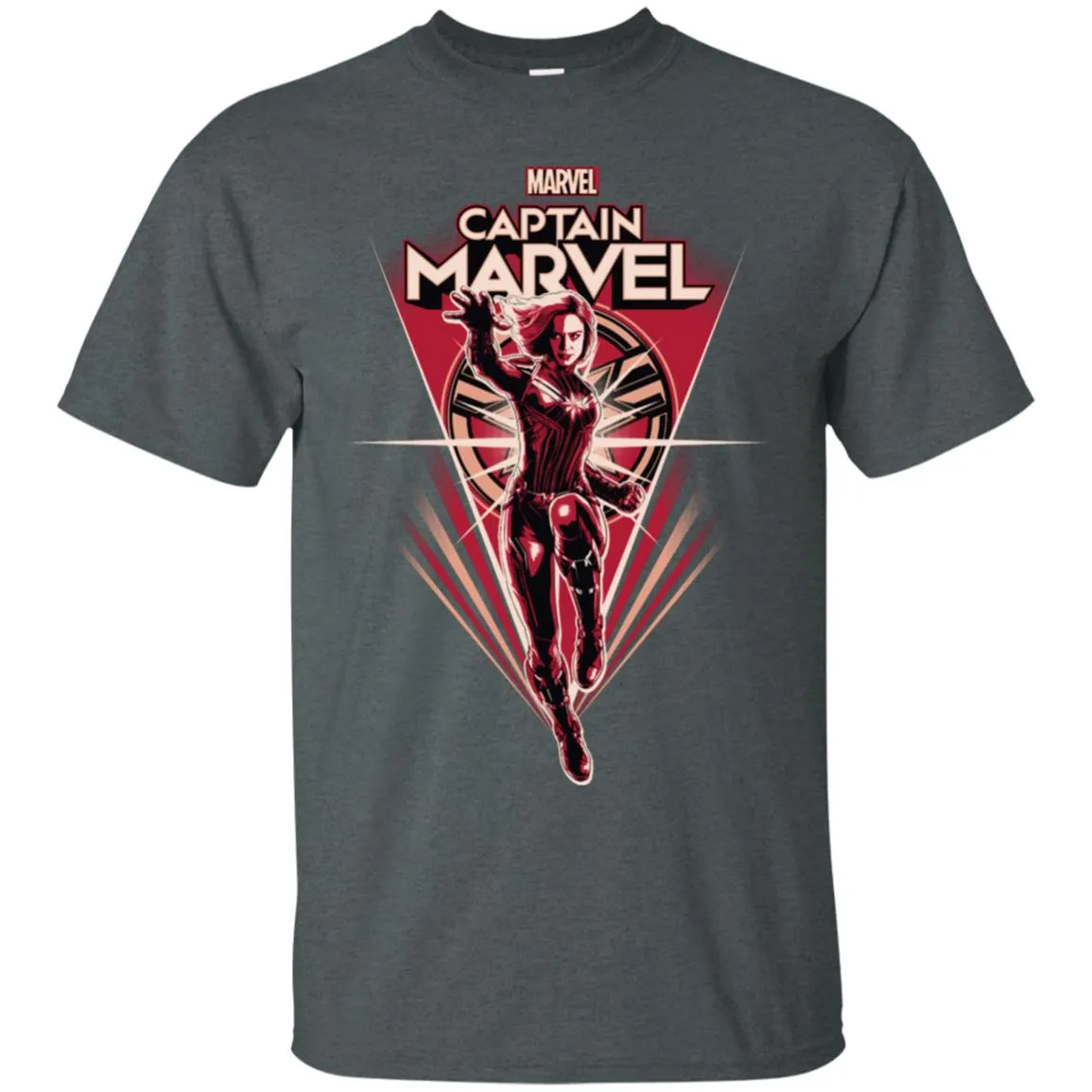 Marvel Captain Marvel Retro Style Flight Men Cotton T-Shirt