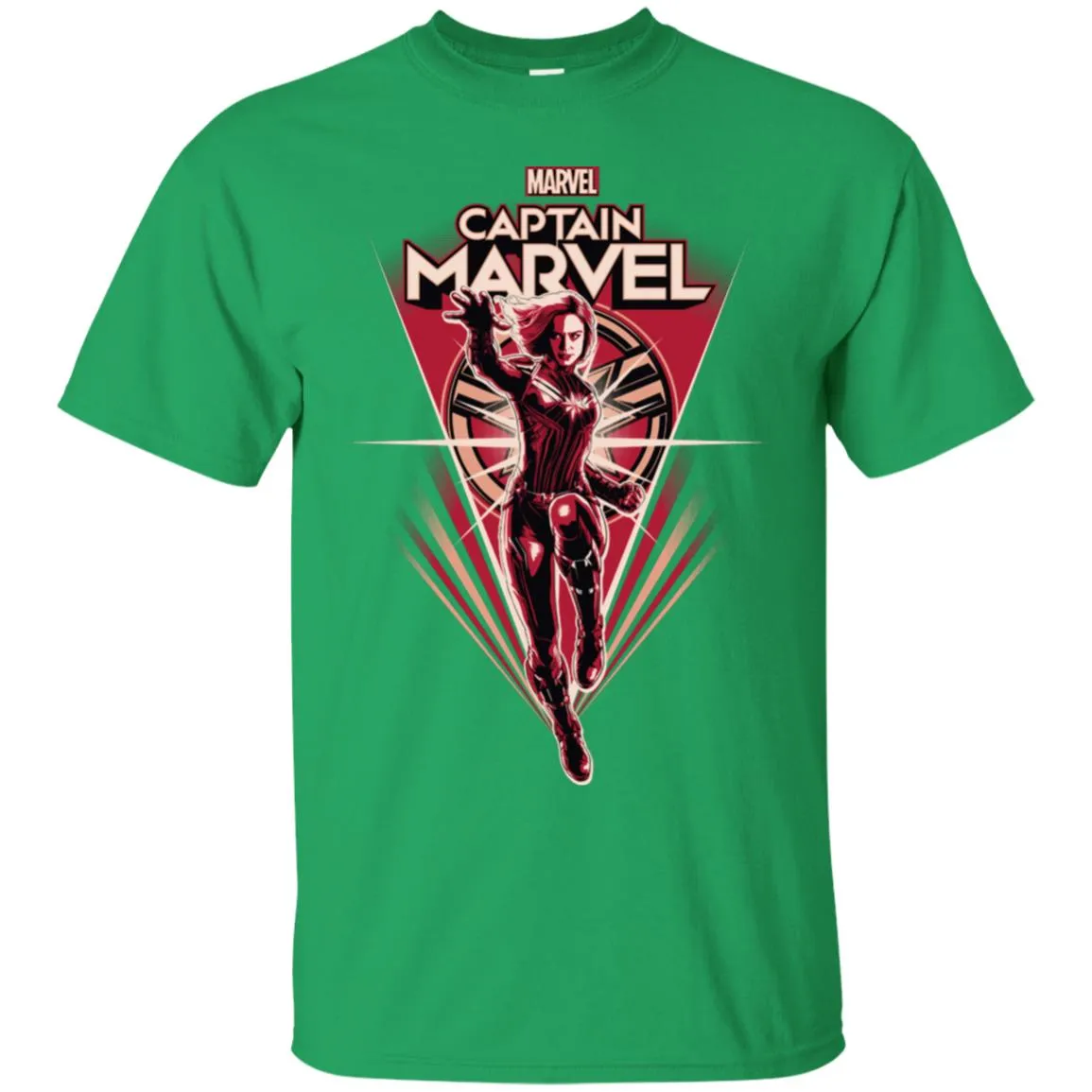 Marvel Captain Marvel Retro Style Flight Men Cotton T-Shirt