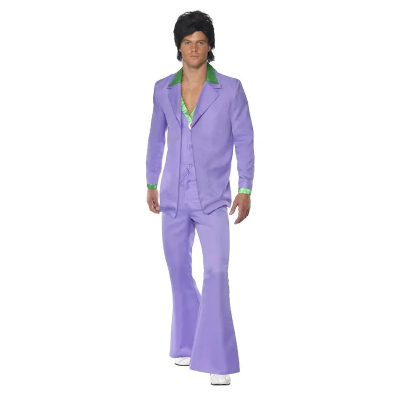 Mens 1970s Lavender Suit