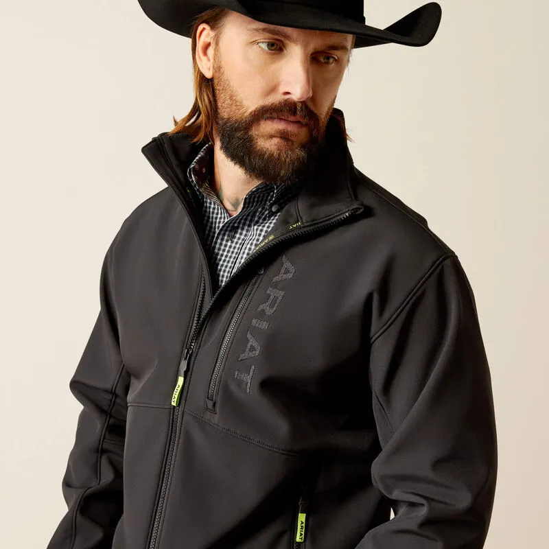 Men's Ariat Logan Softshell Jacket - Black/Black