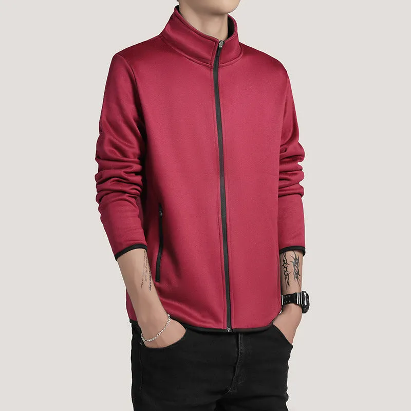 Men's fleece cardigan jacket