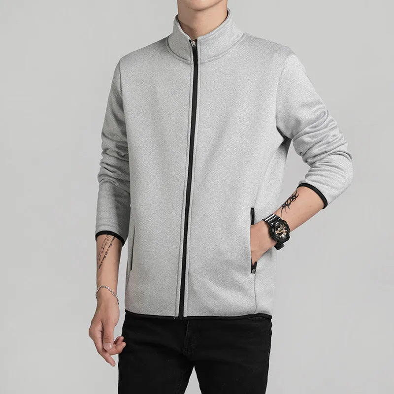 Men's fleece cardigan jacket