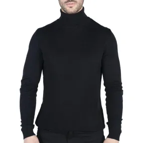 Mens Polar Neck Jumper Roll Neck High Turtle Neck Slim Fit Light Weight