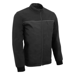 Mens Textile & Fleece Combo jacket w/ Reflective Detailing