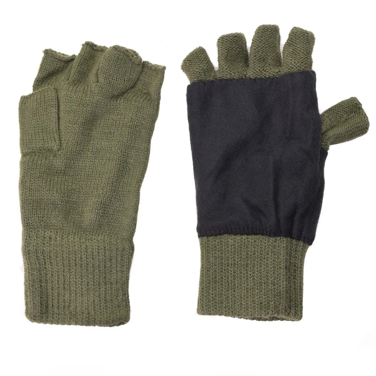 Mil-Tec Gloves Men Warm Fingerless THINSULATE™ lining Olive Winter tactical gear