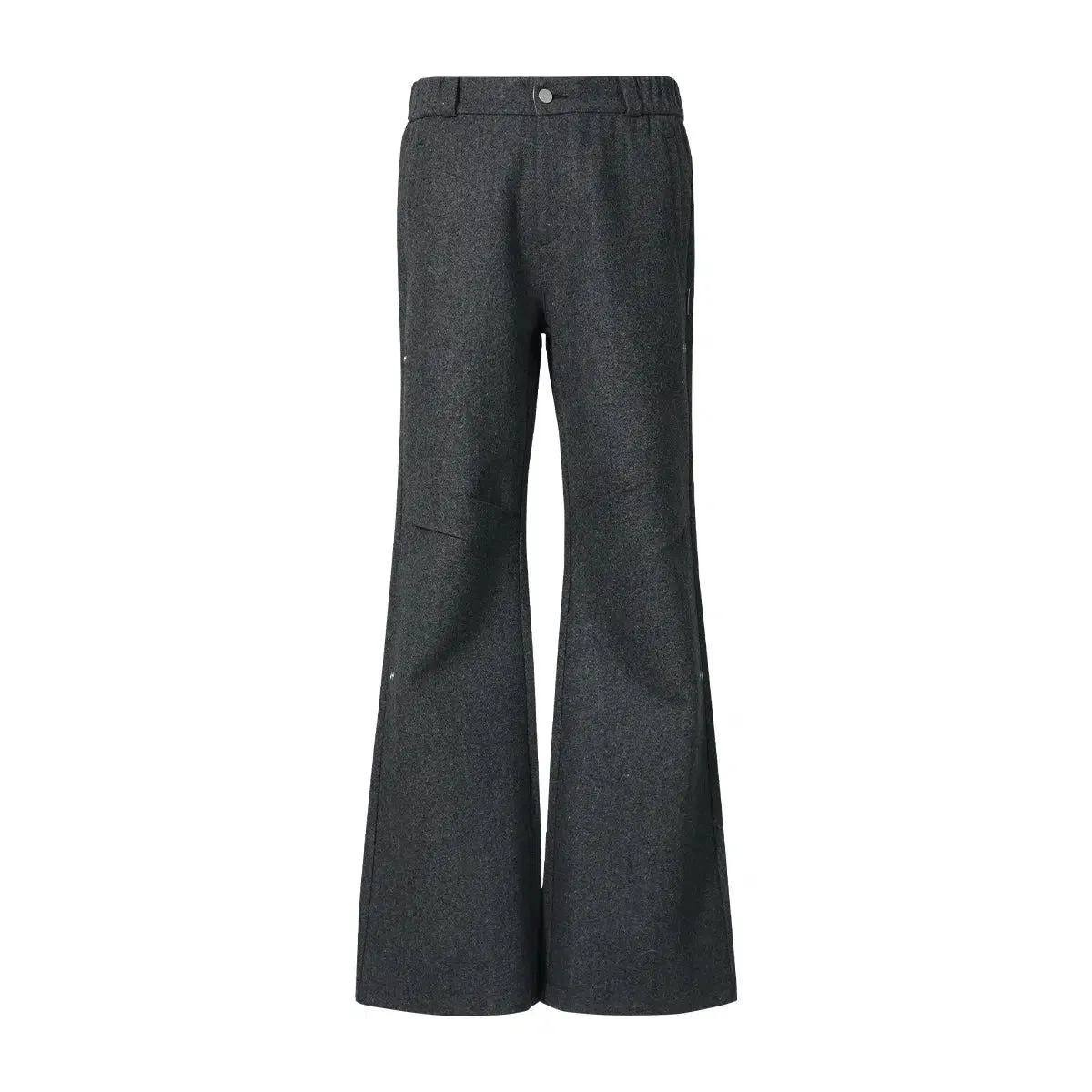 Minimal Cut Wide Wool Pants