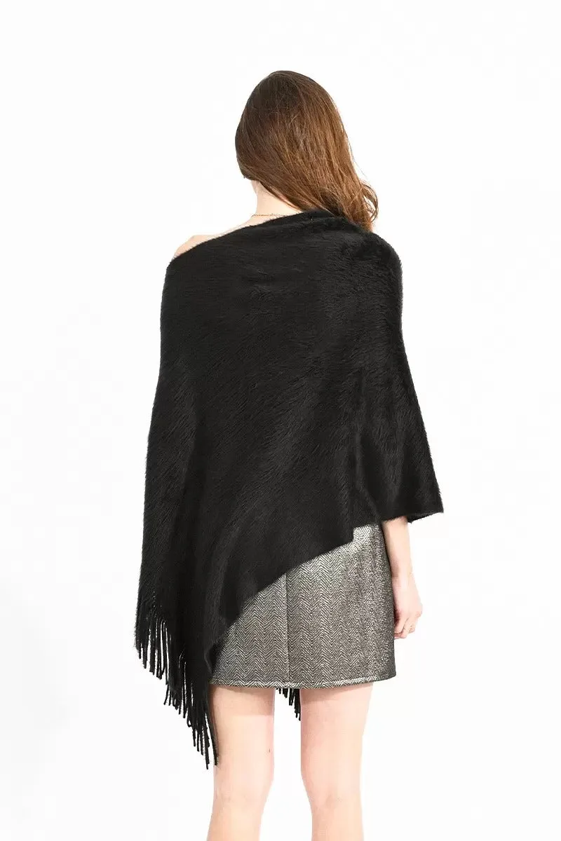 Molly Bracken Poncho Nero Da Donna