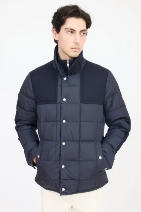 Navy Clovis Down Panelled Jacket