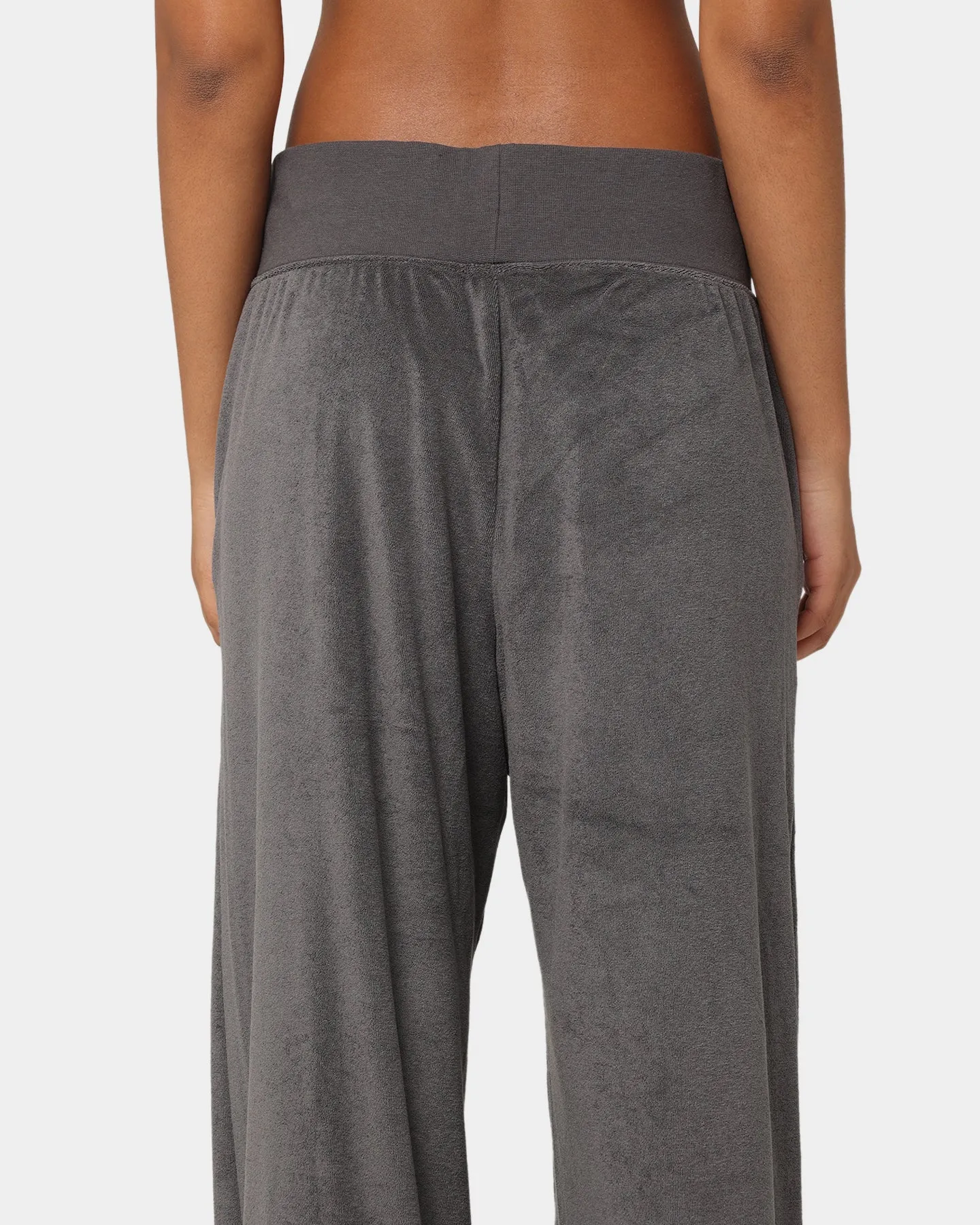 Nike Women's Nike Sportswear French Terry High-Rise Wide Leg Pants Anthracite/Black