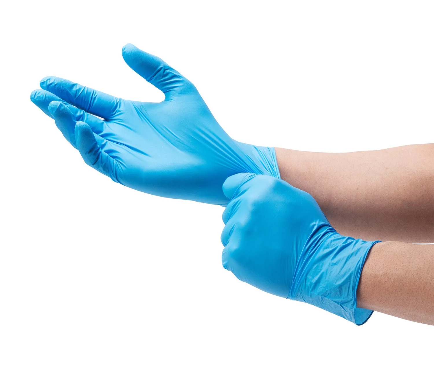 Nitrile Glove Powder Free, 4 Mil, Blue (100/box)